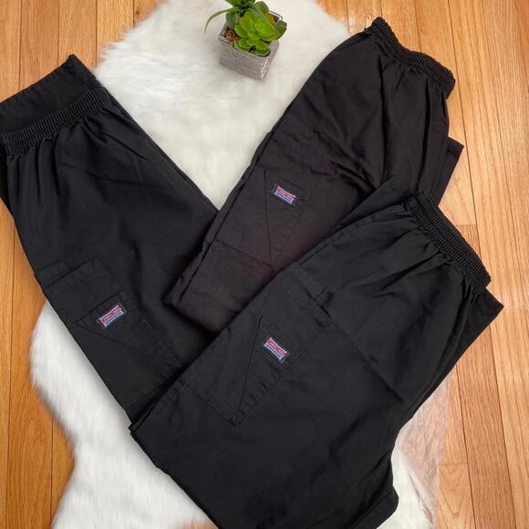 Dickies Black Elastic Waist Cargo Pants